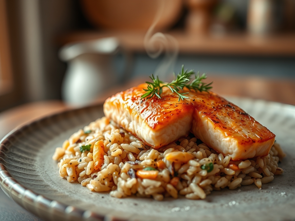 wild rice and salmon recipes